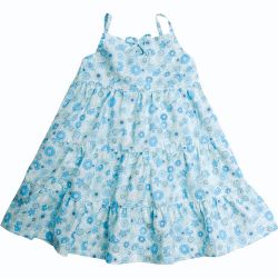 Under The Nile Poplin 3 Tier Dress