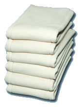 BumWear unbleached cotton prefolds